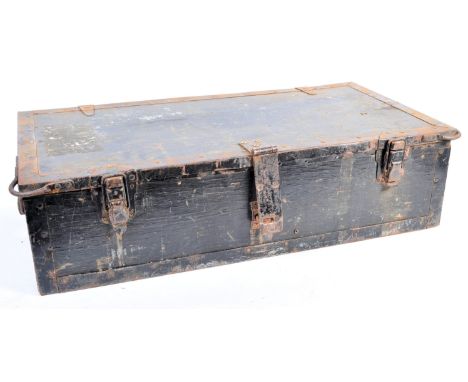 A large WWII Second World War Third Reich Nazi (possibly WWI) German Army ammunition crate / box (possibly for small arms). T