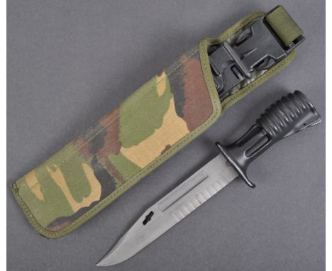 An original 20th century Gulf War era British Army issued SA80 / SA 80 rifle bayonet. Bayonet of typical form, with socket to