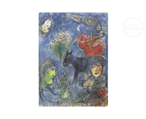 Print on paper. Signed ‘Marc Chagall’ in the lower border.Size: 54 x 38.5 cm; Framed size: 74 x 59.5 cm