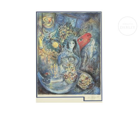 Limited series of prints on paper. Signed ‘Marc Chagall’ in the lower right corner. Numbered I273/500 in the lower left corne