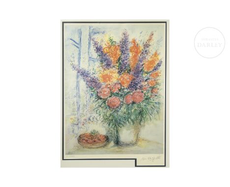 Limited edition of Giclee prints. Signed ‘Marc Chagall’ in the lower right corner. Numbered ‘487/500’ in the lower left corne