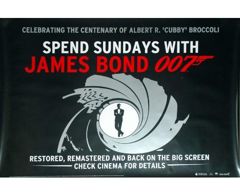 Set of four UK Quad Posters  Published for the Park Cinema's re release celebration Bond films From Russia with Love, Goldfin