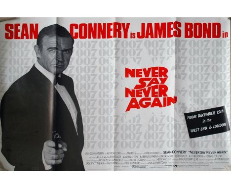 UK Quad Poster  Teaser image of Sean Connery in his return to the role film released by Warner. This poster was used only for