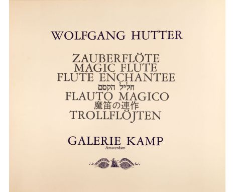 Wolfgang Hutter (1928-2014), Graphic edition , The Magic Flute, in original wooden blue casket with oval printed metal plaque