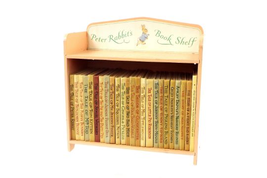 Peter Rabbit Bookshelf Containing A Collection Of Beatrix Potter