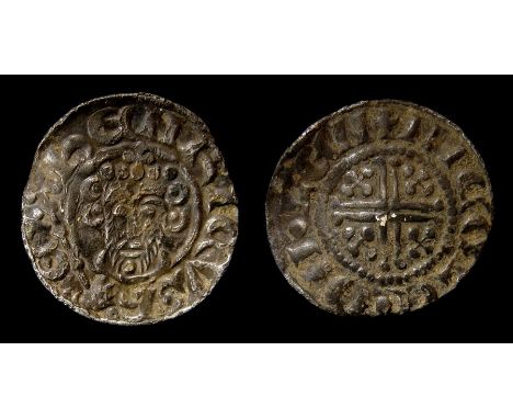 Medieval, silver penny of John (1199-1216) dating c. 1204-1205. Class 5b, moneyer NICOLE at the mint of King's Lynn. Obverse: