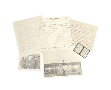 WORLD WAR II - 'COMMENCE HOSTILITIES' Naval message, commanding 'Commence hostilities at once with Germany', received at 13.0