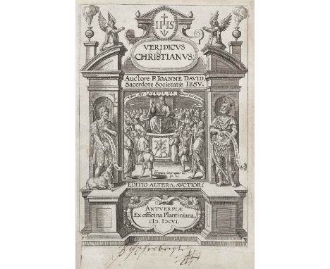 DAVID (JOANNES)Veridicus Christianus,  second edition, engraved title, 100 engraved plates by Philips Galler (with captions i