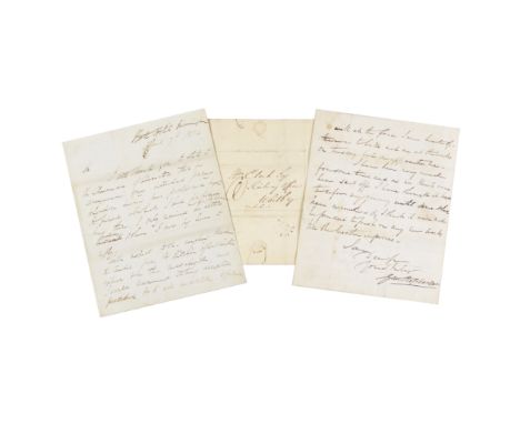 STEPHENSON (GEORGE)Series of six autograph letters signed ('Geo. Stephenson') to Henry Belcher (first) and Thomas Clark at th