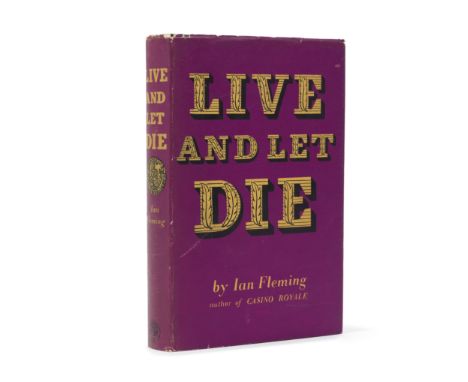 FLEMING (IAN)Live and Let Die, FIRST EDITION, FIRST IMPRESSION,  ink inscription to front pastedown, publisher's black cloth 