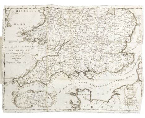 CORONELLI (VINCENZO MARIA)[Isole Britanniche: Inghilterra, Scozia, Irlanda], 3 parts in 1 vol.,  engraved title, 3 half-title