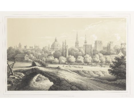 OXFORDRUNDT (CARL) A Walk Round Oxford,  lithographed pictorial title, 2 leaves of introductory text (in English and German),