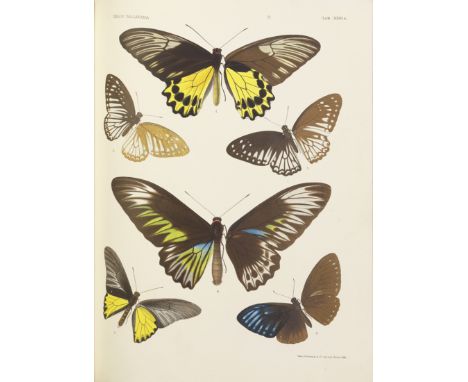 BUTTERFLIES BARRETT (CHARLES G.) The Lepidoptera of the British Islands, 11 vol.,  504 hand-coloured lithographed plates by R
