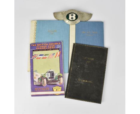 A group of three Bentley Motors Ltd published booklets by R.S. Witchell, comprising 'The Story of the Hat Trick at Le Mans, 1