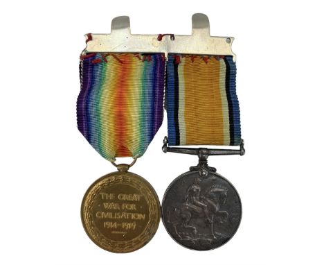 British War Medal 1914-18 and Victory medal, a pair to 11442 Wkr. D Lodge Q.M.A.A.C.