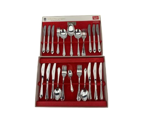 Arthur Price Country Plate Chippendale pattern silver plated cutlery service for six persons, cased