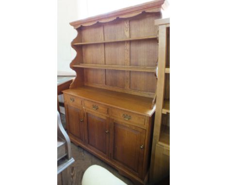 An Oak shelf back dresser