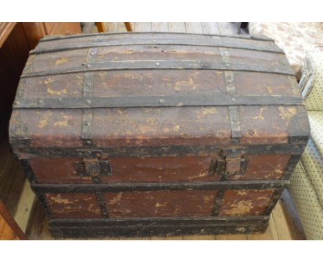 A Victorian dome top trunk