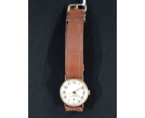 VINTAGE 9CT GOLD GAS STOLKACE WATCH 'RUNNING'