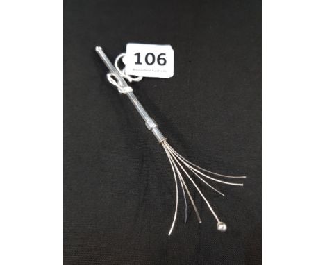 SILVER DECO COCKTAIL SWIZZLE STICK 5G