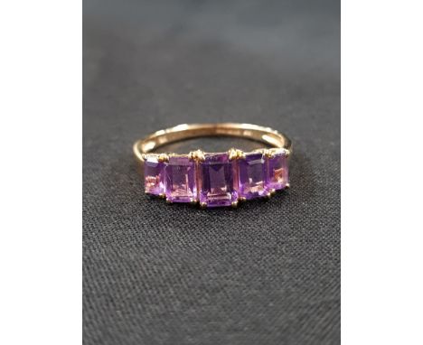 9CT GOLD AMETHYST RING
