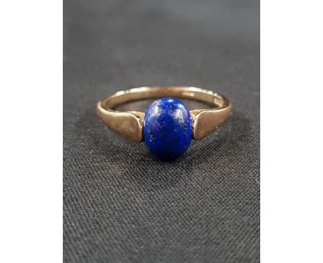9CT GOLD LAPIS RING