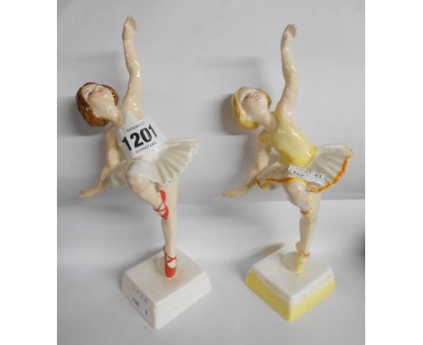 A Royal Worcester bone china figurine depicting a young ballerina, modeled by Freda Doughty entitled 'Red Shoes' - sold with 