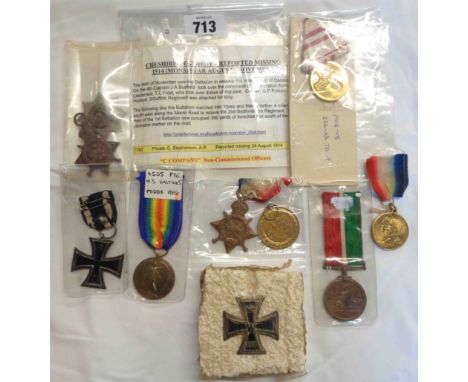 Pte. W. Gurney M2-079283 Army Service Corp: his Mons Star (partial ribbon) and Victory medal (no ribbon) - sold with two othe