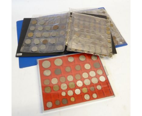 MISCELLANEOUS COLLECTION OF MAINLY GB PRE DECIMAL COINAGE mainly low denomination upto two shillings, similar age world coins