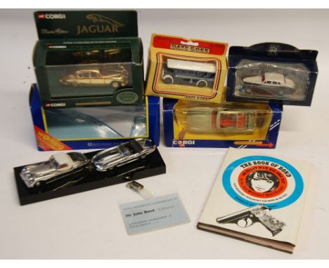 CORGI TOYS MINT AND BOXED JAMES BOND ASTON MARTIN in window box, model No. C271 with spare passenger figure, box poor, ditto 