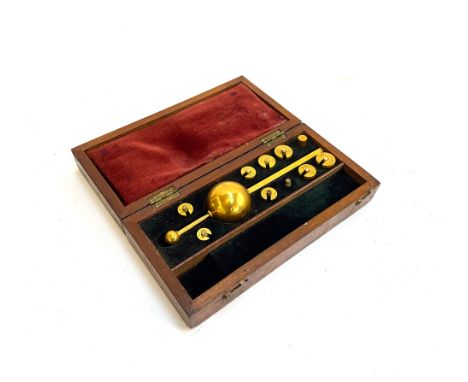A Sikes Loftus Hydrometer in mahogany case