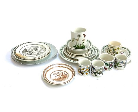 A small mixed lot of ceramics, to include mostly Portmeirion Botanic Garden