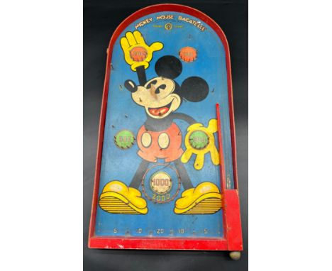 Original Chad Valley Mickey Mouse Bagatelle board game. [60x31cm] 