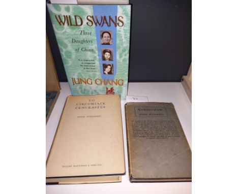 A Collection of Vintage books to include, 'Macrocosmos A Poem' by James Laver, 'Wild Swans' by Jung Chang and 'Sangschaw' by 