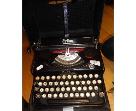 A 1920s Seidel &amp; Naumann Erika portable typewriter