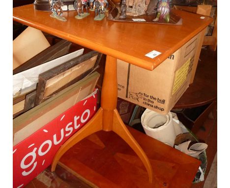 Shaker-style beechwood occasional table on tripod base with two drawers