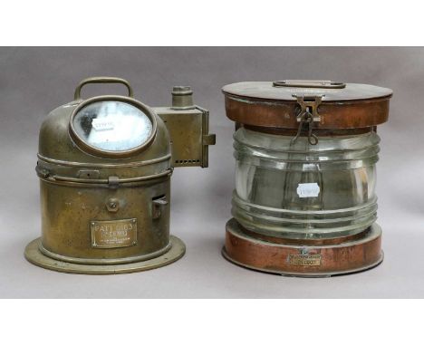 Ships binnacle and lightCompass present but with bad corrosion. Lamp has been converted to electric.