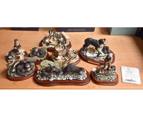 Border Fine Arts 'Keeping Up', model No. B0333 by Ray Ayers, limited edition 991/1750, on wood base, with certificate; three 