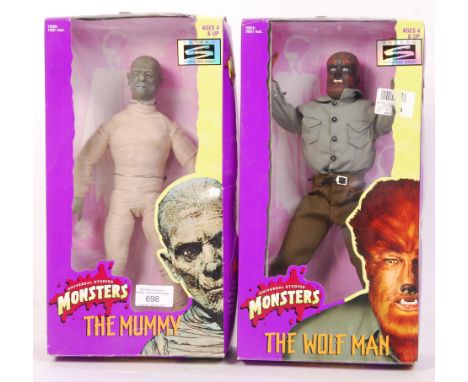 Two Kenner made ' Universal Studios Monsters ' series boxed 12" scale action figures ' The Mummy ' and ' The Wolf Man '. Both