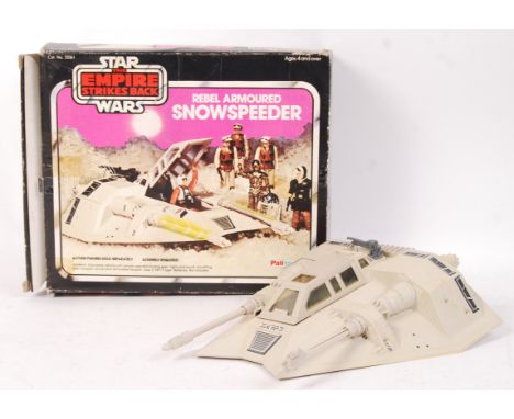 An original vintage Palitoy made Star Wars action figure playset ' Rebel Armoured Snowspeeder '. With both guns and upper can