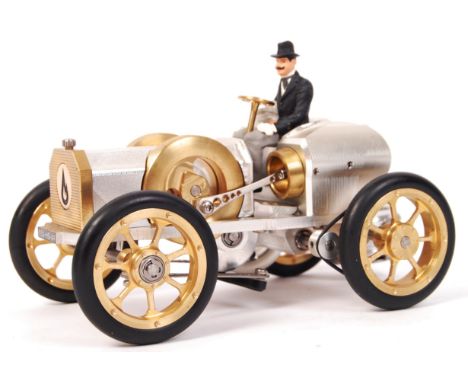 A superb rare German ' Bohm Stirling ' live steam / vacuum motor precision engineered model ' Sports Car ' AS4 . Brass and me