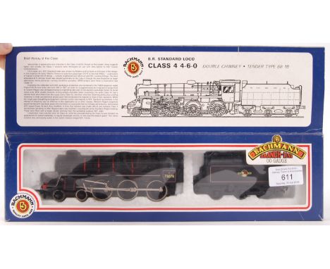 A Bachmann Branch Line 00 gauge railway trainset locomotive No. 31-105 ' British Rail ' loco and tender 75078. Within the ori