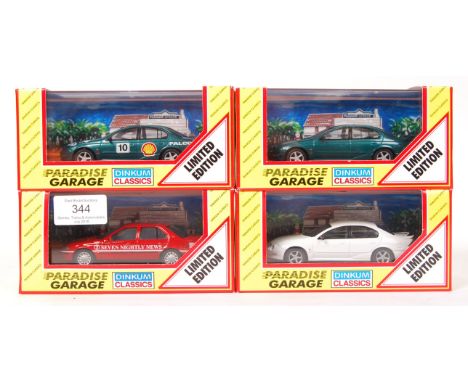 A collection of 4x Australian made Dinkum Classics ' Paradise Garage ' 1:43 scale precision diecast models. All from the Ford