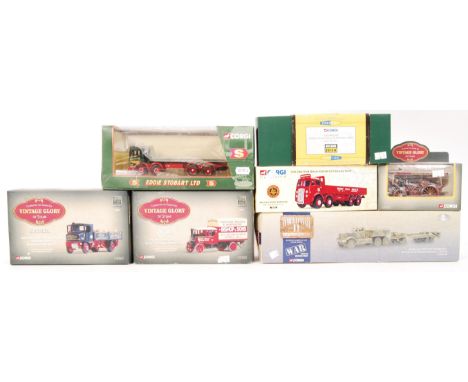 An assorted collection of original boxed Corgi diecast scale model steam and haulage related vehicles from various series to 