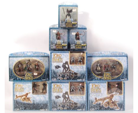 A collection of 9x assorted Play Along made ' Lord Of The Rings ' ' Battle Scale Figures ' figure sets. All highly detailed, 