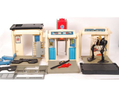 A rare vintage 1980's Mattel / Filmation made Battlestarr ' Fort Kerium ' action figure playset. Unchecked for completeness, 