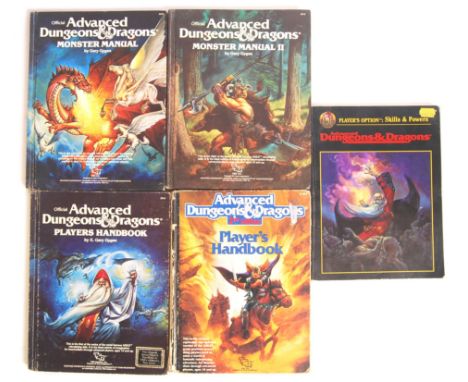 A collection of original vintage TSR Advanced Dungeons &amp; Dragons role-playing hardback books to include Player Options : 