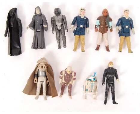 A small collection of assorted loose vintage Palitoy / Kenner made Star Wars action figures. To include; Han Solo, Emperor Pa