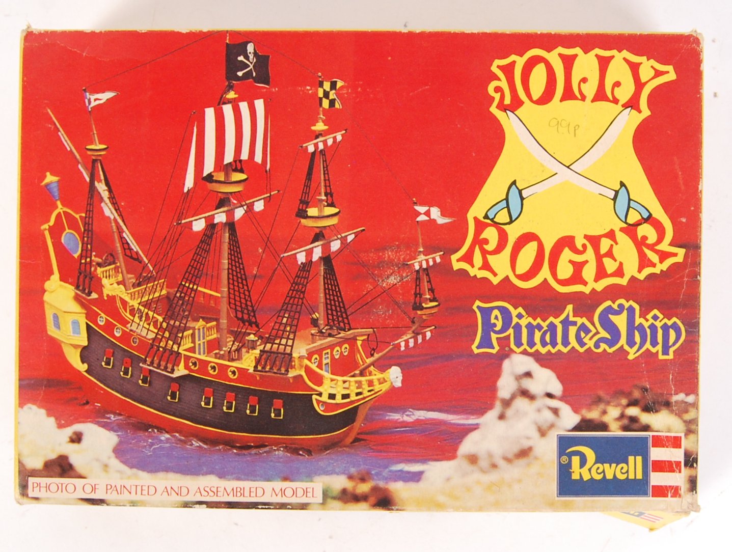 A rare vintage 1970's Revell plastic model kit ' Jolly Roger Pirate