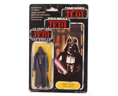 An original vintage Palitoy made Star Wars carded action figure ' Darth Vader '. Rare tri-logo 79 back card. Some veining to 